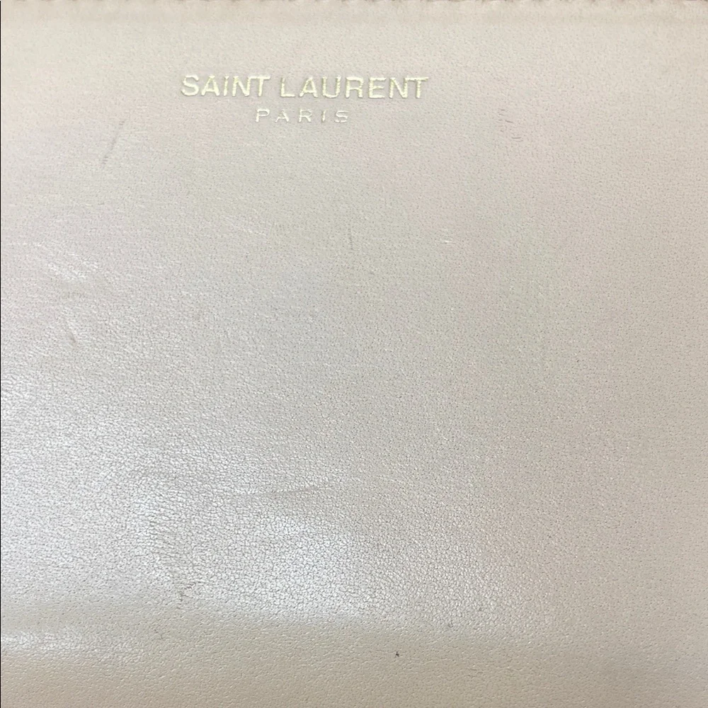 Saint Laurent Light Beige Leather Wallet with dusty bag bundle - Picture 2 of 7
